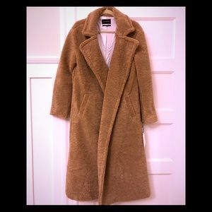 Something Navy - Teddy Faux Fur Coat
